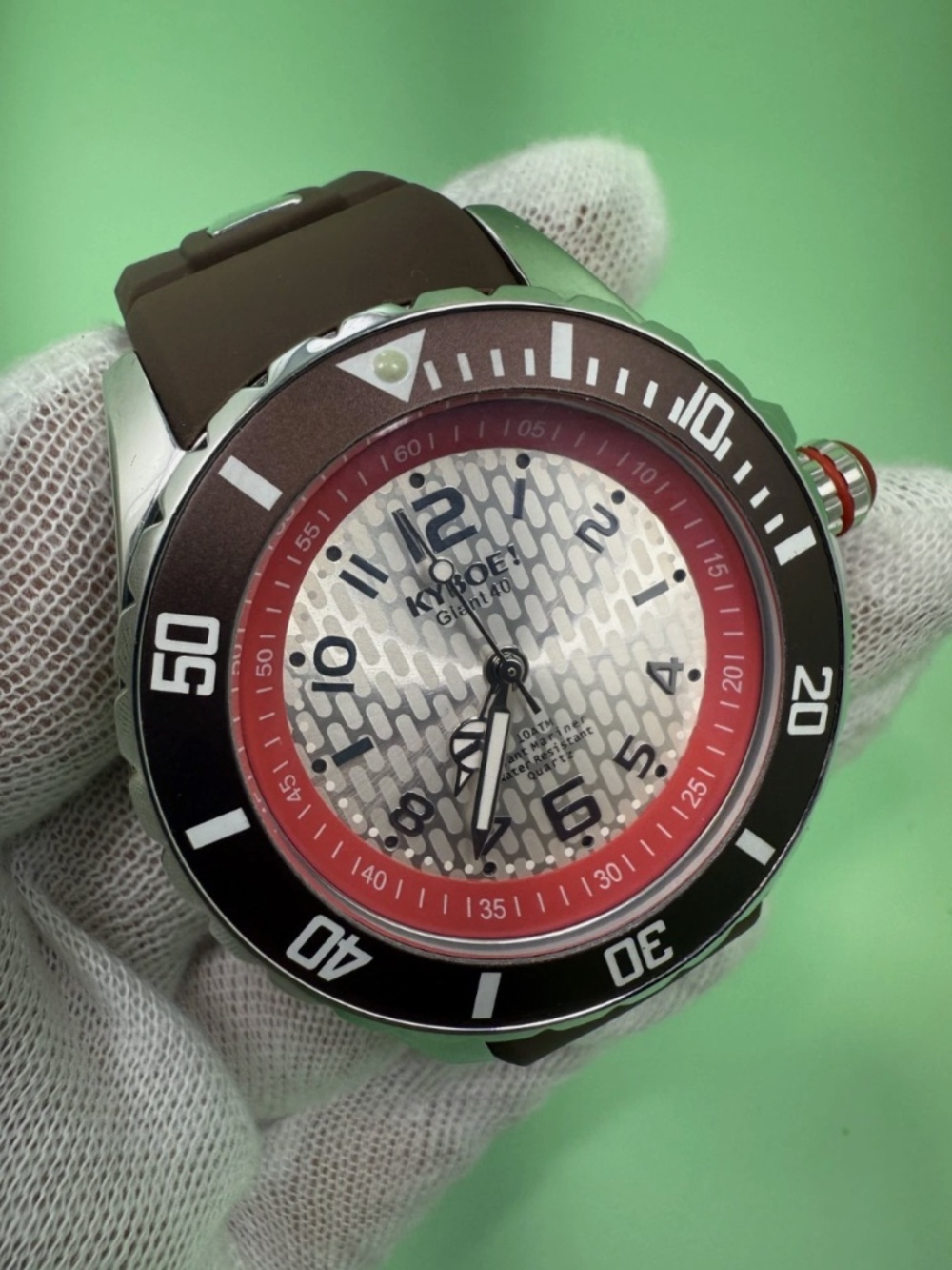 KYBOE! Giant Mariner 40mm Brown 10ATM Water Resistance Quartz Watch UNI40-052.15